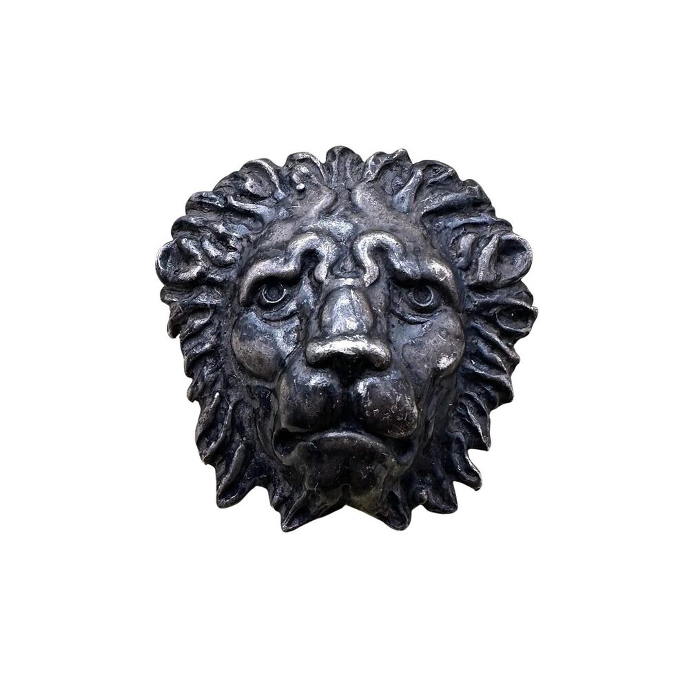 Vintage Sterling Silver Lion Brooch signed MMA (Metropolitan Museum of Art)